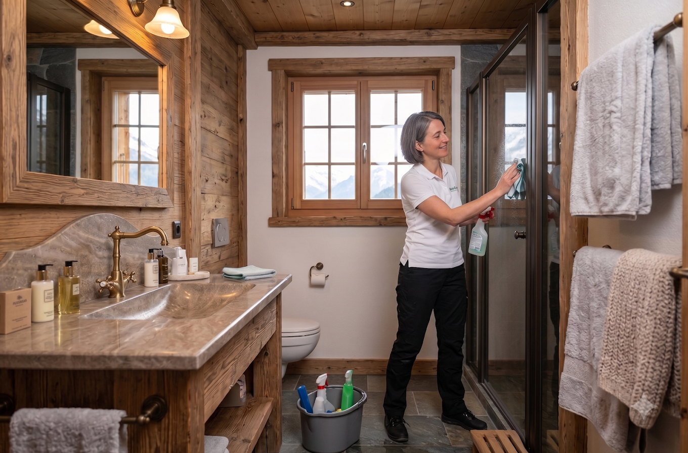 Nettoyage dans les Alpes suisses